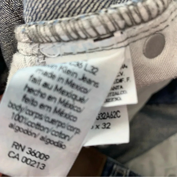 Calvin Klein Jeans Men Size 36 Straight Leg  Inseam 31" Blue Fading 100%‎ Cotton - Picture 12 of 12